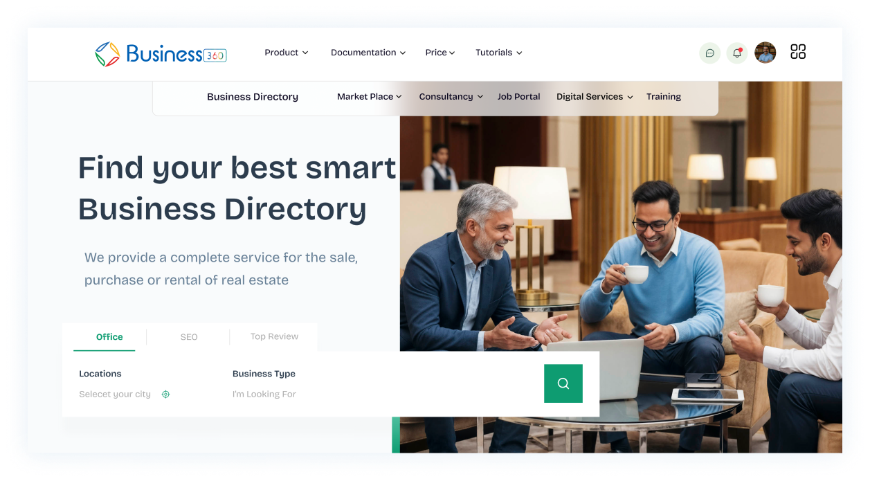 Business Directory dashboard